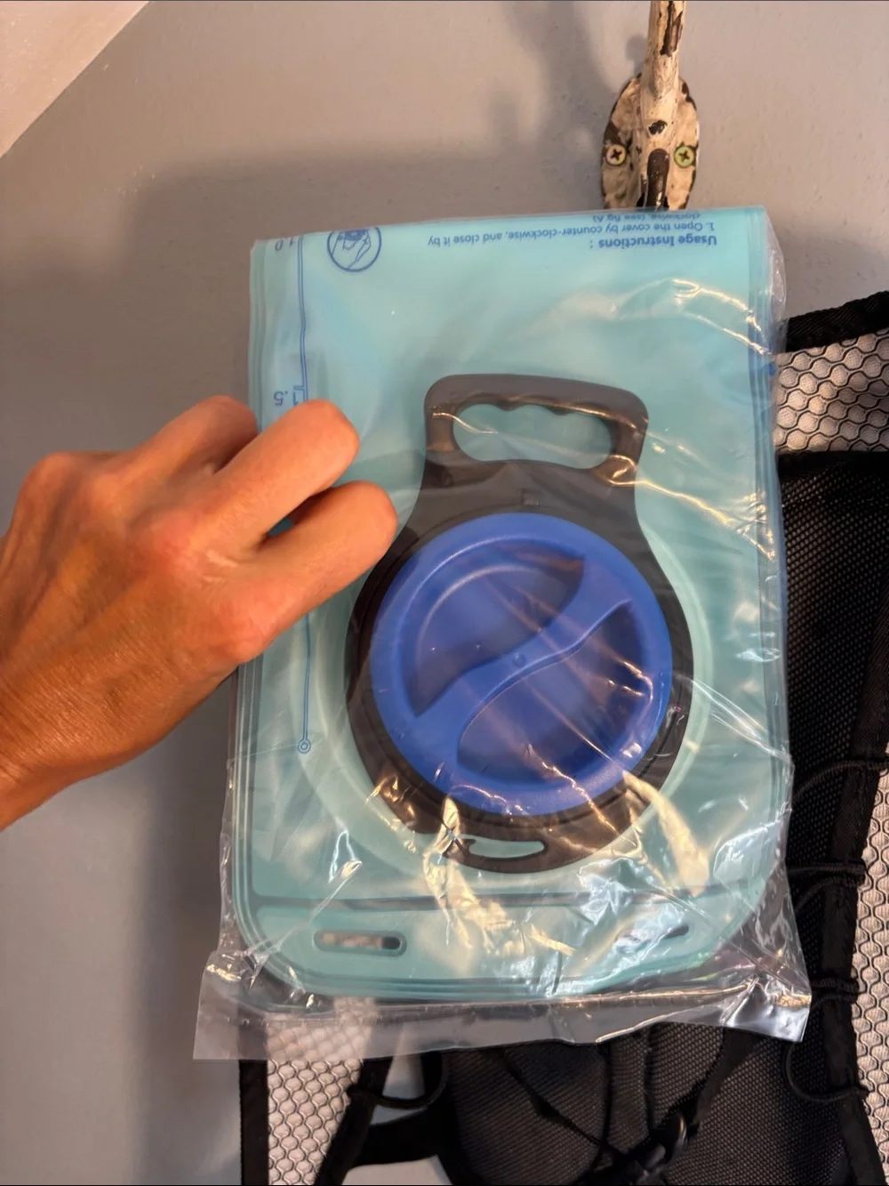 Mubasel Gear Black & Blue Hydration Backpack, brand new!